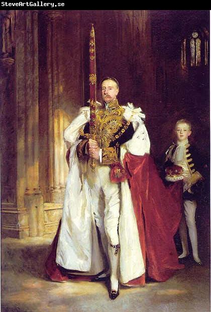 John Singer Sargent carrying the Sword of State at the coronation of Edward VII of the United Kingdom